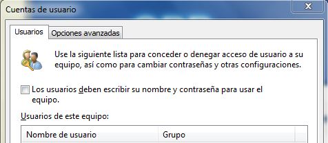 Entrar a Windows sin pasar por el menú de cuentas de usuario
